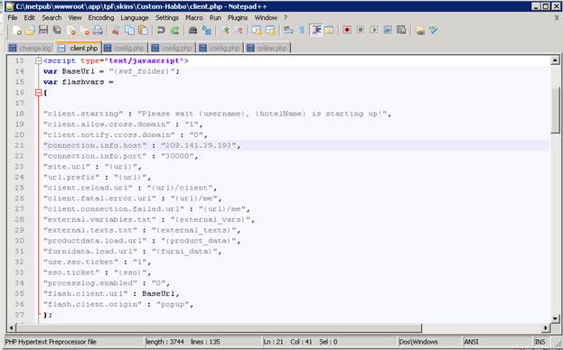 An example client.php Figure 7